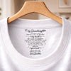 Custom Inside Neck Print T-Shirt - Personalized Birthday Gifts For Granddaughter - You Stole My Heart, Sweet Girl