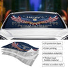 Custom Auto Windshield Sunshade, Car Window Protector - Personalized America 250th Anniversary Gifts For Women, Men - Proud To Be American