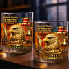 Custom 11oz Whiskey Glass - Personalized America 250th Anniversary Gifts For Women, Men - Raised In Pride