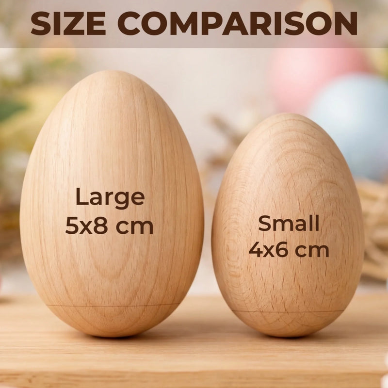 Custom Wooden Egg Shaker - Personalized Easter, Baby Shower, Gender Reveal Gifts For New Moms, New Dads, New Parents - Our Little Miracle Arrived