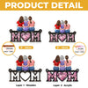 Custom Window Hanging Suncatcher Ornament - Personalized Mother's Day Birthday Gifts For Mom, Daughter, Son - Our Favorite Place Is With Mom