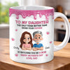Custom 3D Inflated Effect Printed Mug - Personalized Birthday Gifts For Dad, Daughter - First Hero, Forever Dad