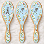 Custom Birth Month Flower Hair Brush - Personalized Thank You Graduation Birthday Gifts For Her, Friends, Sisters, Daughters, Mother, Bridesmaid - Besties Make Life Brighter