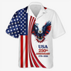 Custom Unisex Tropical Hawaiian Aloha Shirt - Personalized America 250th Anniversary Gifts For Women, Men -  Made For Freedom And Sunshine
