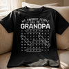 Custom Word Search Puzzle Unisex T-shirt, Premium T-shirt, Hoodie - Personalized Father's Day Birthday Gifts For Dad, Grandpa - Forever Grateful For Dad