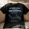 Custom Word Search Puzzle Unisex T-shirt, Premium T-shirt, Hoodie - Personalized Father's Day Birthday Gifts For Dad, Grandpa - Grandpa Wisdom Leads On