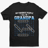 Custom Word Search Puzzle Unisex T-shirt, Premium T-shirt, Hoodie - Personalized Father's Day Birthday Gifts For Dad, Grandpa - Grandpa Wisdom Leads On
