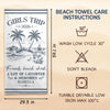 Custom Beach Towel - Personalized Summer Vacation And Travel Gifts For Best Friends, Family - Tropical Vibes Only