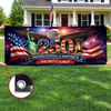 Custom Polyester Outdoor Banner - Personalized America 250th Anniversary Gifts For Mom, Dad, Brother, Sister, Kids - Freedom Starts At Home