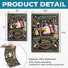 Custom Home Decor Metal Sign - Personalized America 250th Anniversary Gifts For Mom, Dad, Brother, Sister, Kids - Rooted In Freedom Raised With Pride