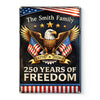 Custom Home Decor Metal Sign - Personalized America 250th Anniversary Gifts For Mom, Dad, Brother, Sister, Kids - Still Standing, Still Free