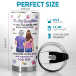 Custom 3D Inflated Effect Printed Tumbler - Personalized Mother's Day Birthday Gifts For Daughter - My Girl, Now A Mom
