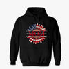 Custom Faux Embroidery Unisex T-shirt, Premium T-shirt, Hoodie - Personalized Mother's Day Birthday Gifts For Mom, Grandma - Patriotic Petals, Mama Pride