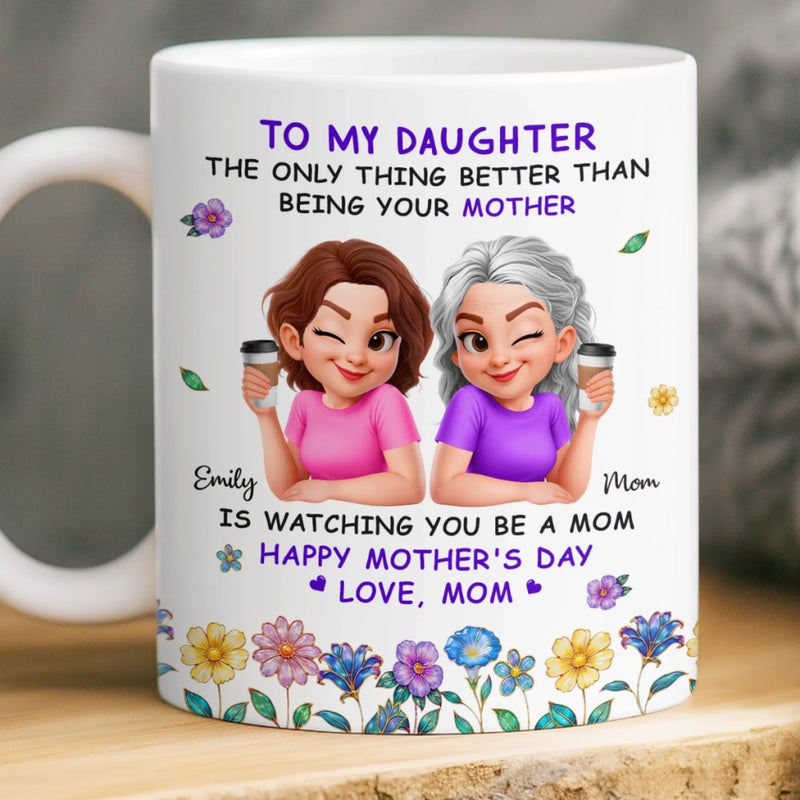 Custom Mug - Personalized Mother's Day Birthday Gifts For Mom, Daughter - You Make Life Beautiful