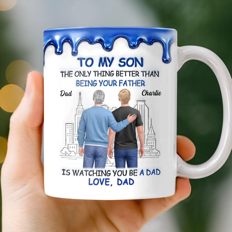 Custom 3D Inflated Effect Printed Mug - Personalized Birthday Gifts For Son - Always Be My Little Boy