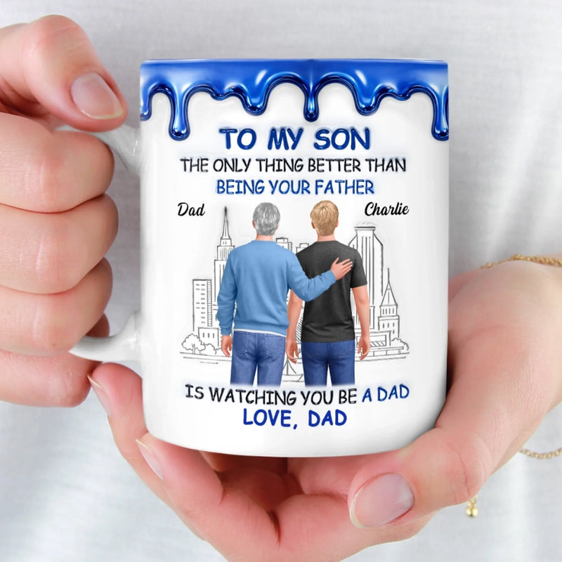 Custom 3D Inflated Effect Printed Mug - Personalized Birthday Gifts For Son - Always Be My Little Boy