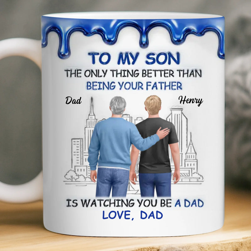 Custom 3D Inflated Effect Printed Mug - Personalized Birthday Gifts For Son - Always Be My Little Boy