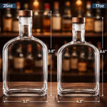 Custom Liquor Decanter - Personalized Father's Day Birthday Gifts For Dad, Grandpa - Dad Makes Life Better