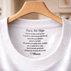 Camiseta Personalizada Con Impresión En El Cuello Interior – Regalos Personalizados Para El Día Del Padre O Cumpleaños Para Mamá E Hijo – La Familia Es El Mayor Regalo