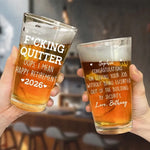 Now You Can Do Nothing All Day - Coworker Personalized Custom Beer Glass - Appreciation, Retirement Gift For Coworkers, Work Friends, Colleagues
