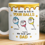 Custom 3D Inflated Effect Printed Mug - Personalized Funny Father's Day Birthday Gifts For Dad - My First Hero