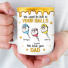 Custom 3D Inflated Effect Printed Mug - Personalized Funny Father's Day Birthday Gifts For Dad - My First Hero