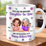 Custom 3D Inflated Effect Printed Mug - Personalized Mother's Day Birthday Gifts For Daughter-In-Law - Our Family Is Better With You