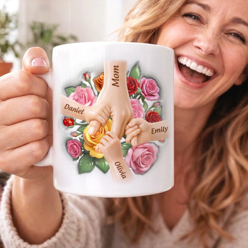 Custom 3D Inflated Effect Printed Mug - Personalized Mother's Day Birthday Gifts For Mom, Grandma - The Best Part Of Me