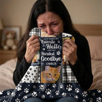 Custom Photo You Were My Hardest Goodbye - Memorial Personalized Custom Blanket - Sympathy Gift For Cat Lovers, Pet Owners