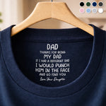 Custom Inside Neck Print T-Shirt - Personalized Father's Day Birthday Gifts For Dad - Best Dad In The World