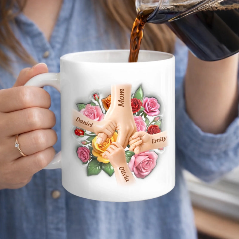 Custom 3D Inflated Effect Printed Mug - Personalized Mother's Day Birthday Gifts For Mom, Grandma - The Best Part Of Me