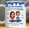 Custom 3D Inflated Effect Printed Mug - Personalized Anniversary Wedding Gifts For Husband And Wife, Him And Her - My Husband My Safe Place