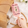 Custom Birth Month Flower Paddle Hair Brush - Personalized Affirmation Gifts For Women, Besties, Sisters, BFF - Gentle, Strong And Chosen