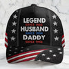 Custom Hat, All Over Print Classic Cap - Personalized Father's Day Birthday Gifts For Dad, Grandpa - Dads Get Promoted To Grandpa