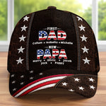 Custom Hat, All Over Print Classic Cap - Personalized Father's Day Birthday Gifts For Dad, Grandpa - Dad Always Our Protector