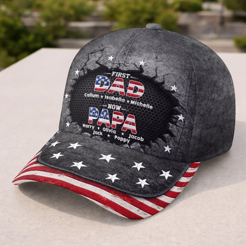Custom Hat, All Over Print Classic Cap - Personalized Father's Day Birthday Gifts For Dad, Grandpa - Blessed Beyond Measure
