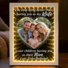 Custom Photo Infinity Mirror Light Box - Personalized Anniversary Wedding Gifts For Husband And Wife, Him And Her - In Your Eyes I See Eternity