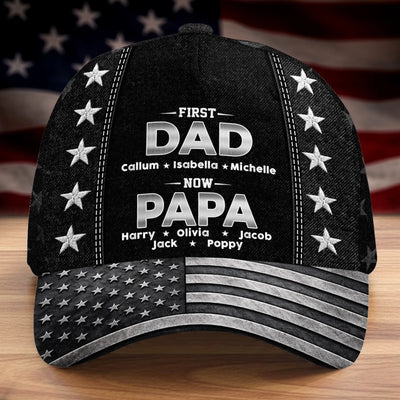 Custom Hat, All Over Print Classic Cap - Personalized Father's Day Birthday Gifts For Dad, Grandpa - A Legacy Of Growing Love