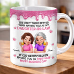 Custom 3D Inflated Effect Printed Mug - Personalized Mother's Day Birthday Gifts For Daughter-In-Law - Bonus Daughter, Forever Loved