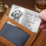 Custom Photo Aluminum Wallet Card - Personalized Pet Memorial Sympathy Gifts For Dog Lovers - They Lived, They Loved, They Purred