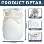 Custom Flower Vase With Ribbon - Personalized Mother's Day Birthday Gifts For Mom, Grandma - You Make Life Beautiful