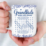 Custom Word Search Puzzle Mug - Personalized Mother's Day Birthday Gifts For Mom, Grandma - Love Hidden In Every Name