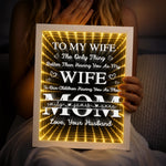 Custom Infinity Mirror Light Box - Personalized Mother's Day Anniversary Wedding Gifts For Husband And Wife, Him And Her - Loving You More Each Day