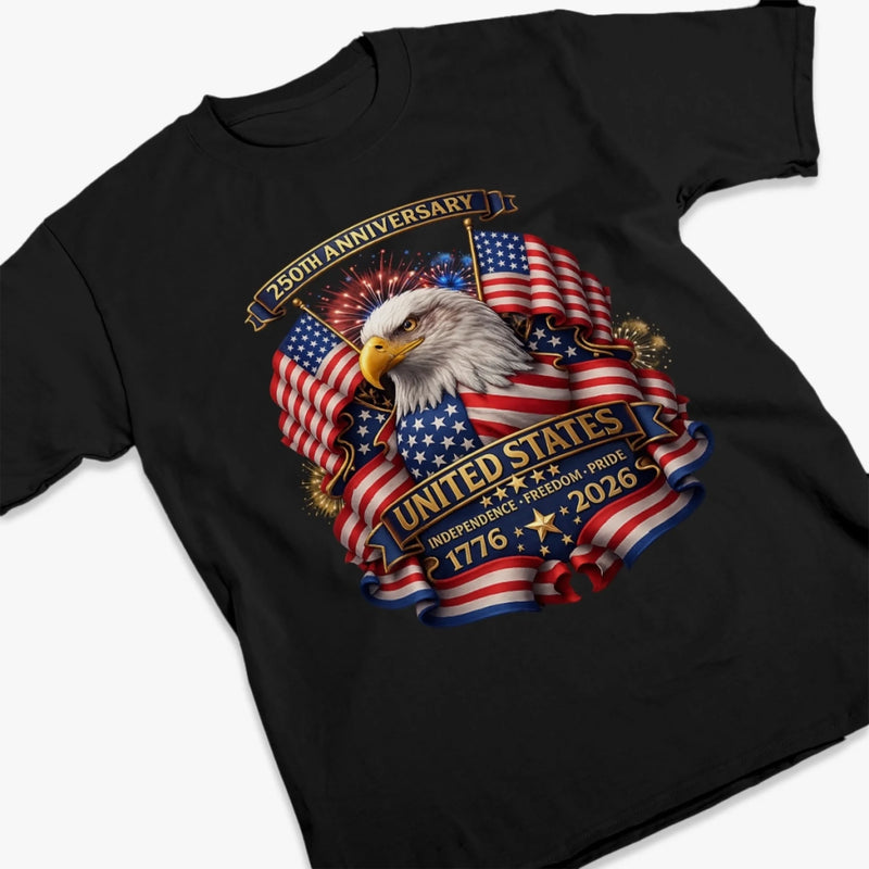 Unisex T-shirt, Premium T-shirt, Hoodie - America 250th Anniversary Gifts For Men And Women - Half A Millennium Of Courage