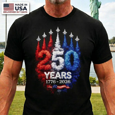Unisex T-shirt, Premium T-shirt, Hoodie - America 250th Anniversary Gifts For Men And Women - Land Of Brave Hearts