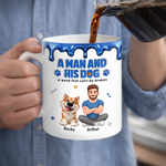 Custom 3D Inflated Effect Printed Mug - Personalized Father's Day Birthday Gifts For Dog Lovers, Dog Dad - Home Is Where Pets Are