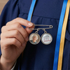 Custom Lapel Pin With Photo Charms - Personalized Memorial Sympathy Graduation Gifts For Him, Her - We're Always With You