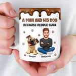 Custom 3D Inflated Effect Printed Mug - Personalized Father's Day Birthday Gifts For Dog Lovers, Dog Dad - Forever Loved My Loyal Friend