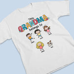 Custom Unisex T-shirt, Premium T-shirt, Hoodie - Personalized Mother's Day Birthday Gifts For Mom, Grandma - Official Grandma Fan Club