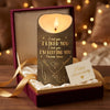 You're My Happy Place - Couple Personalized Custom LED Candle - Gift For Husband Wife, Anniversary